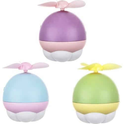 Portable Mini Handheld Hanging Fan USB Rechargeable with Night Light for Travel Outdoor Activities Camps Hiking Climbing