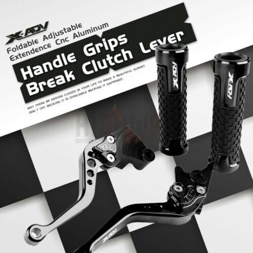 Brake Lever Handlebar Grips Grip CNC Aluminum Short Adjustable Brake Clutch levers For Honda X-ADV XADV 750 2017-2019 2018