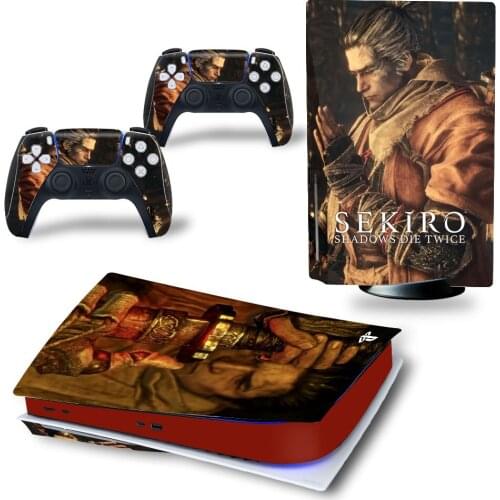 Sekiro PS5 Standard Disc Edition Skin Sticker Decal Cover for PlayStation 5 Console & Controller PS5 Skin Sticker Vinyl