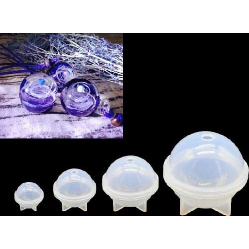 Ball Shape Silicone Mold Pendant Mould For Resin Sphere Moldes de Resina UV Epoxy Resin Moulds DIY Jewelry Making Tools Craft