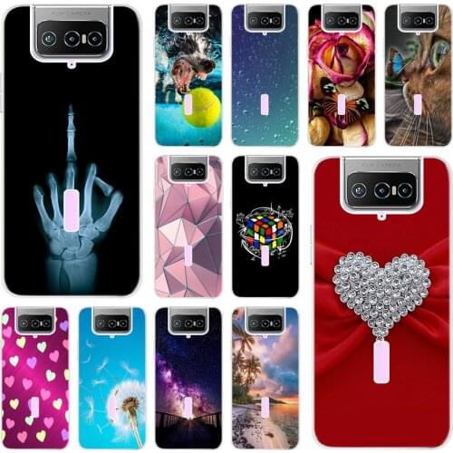 Silicone Case for Asus Zenfone 7 Pro Case ZS671KS Phone Cover Soft TPU Coque For Asus Zenfone 7 ZS620KL 7Pro ZS671KS Cases Funda