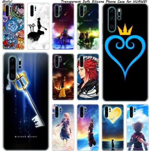 Anime kingdom hearts Silicone Phone Case for Huawei P30 P20 Pro P10 P9 P8 Lite 2017 P Smart Z Plus 2019 NOVA 3 3i Fashion Cover