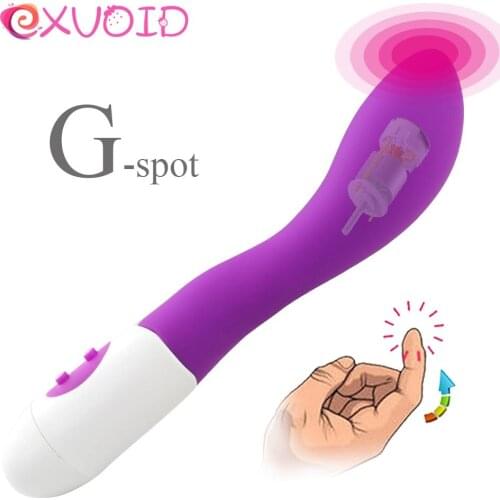 EXVOID Silicone Finger Vibrator G-spot Massager Clitoris Stimulate Sex Toys for Women Sex Shop Dildo Vibrators for Woman Orgasm
