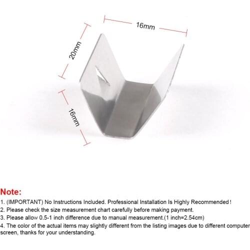 8PCS Car Wind Rain Deflector Clips For Heko G3 Clip Auto Car Channel Stainless Steel Fits Sned Clip Car Auto Accessories