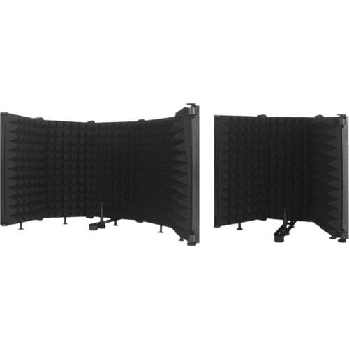 Microphone Wind Board Adjustable Foldable Sound-absorbing Cover Microphone Isolation Shield Screen Soundproofing For Microphone