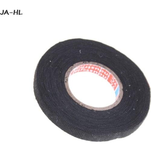 1/2Rolls Heat-resistant Wiring Harness Tape Looms Wiring Harness Cloth Fabric Tape Adhesive Cable 9mm X 15M