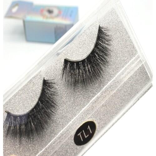 1 Pair 23mm-27mm 3D Mink False Eyelashes Eyelashess Extension Long Wispy Fluffy Wholesale Dramatic Lasting Natural Fast deliver