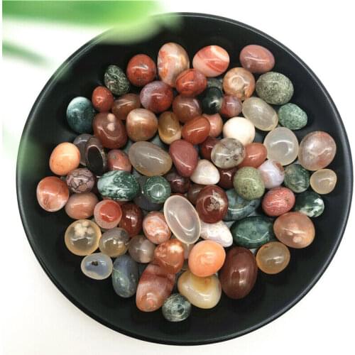 100g 9-15mm Natural Colorful Mixed Tumbled Agate Crystal Bulk Mix Assorted Gem Stone Natural Stones and Minerals