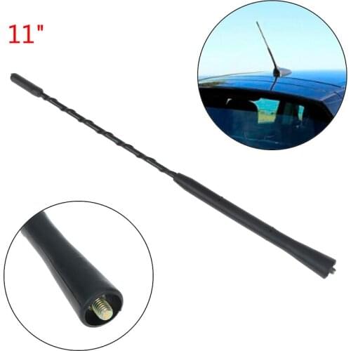 11 Inch Universal Car Roof Mast Whip Stereo Radio FM/AM Signal Aerial Antenna