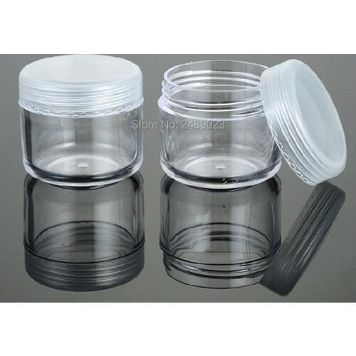 3g 8g 10g Empty Cosmetic Pots Lip Balm Container Jar Tins Plastic Empty Cosmetic Container Makeup Refillable Packing 100pcs/lot