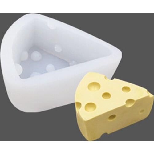 3D Cheese Silicone Cake Mold For Baking Mousse Dessert Mould Non Stick Jelly Pudding Pastries Bakeware Cake Decor DIY Soap Molds