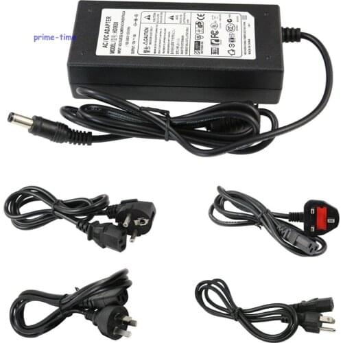 AC100-240V DC 12V 6A 72W Power Adapter With EU/US/AU/UK Plug Cable For LED Strip CCTV Energy Saving