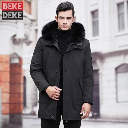 BEKEDEKE Men's Long Parkas