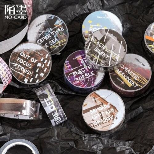 Retro Decadent City Series Masking Washi Tape Decorative Adhesive Tape Decora Diy Scrapbooking Sticker Label Stationery