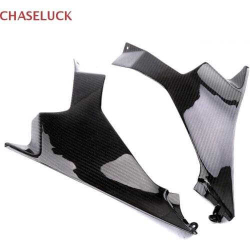 For Kawasaki Ninja 400 2018 2019 Left Right Tank Side Panel Cover Fairing Kit Protector Real Carbon Fiber Motorcycle Accessories