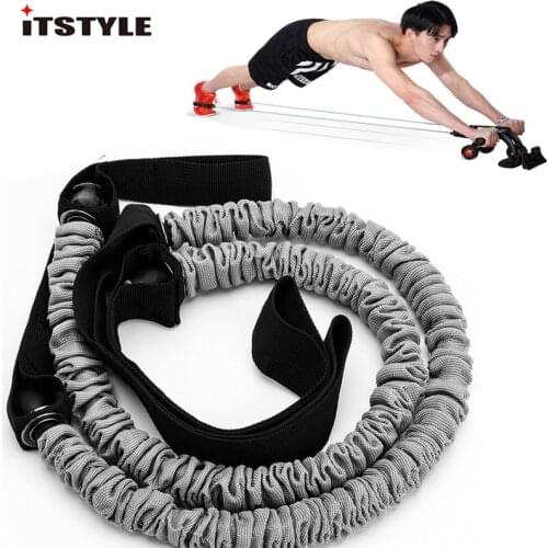 Resistance Bands Abdominal wheel Training Use Elastic Pull Rope use for ab roller