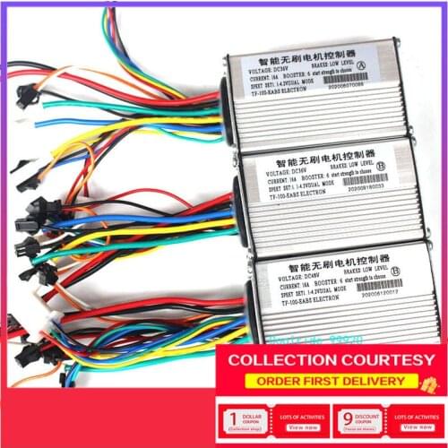Electric Scooter Brushless Controller 8 Inch 10 Inch Intelligent Acceleration Finger Dial 36V 48V SEALUP Accessories