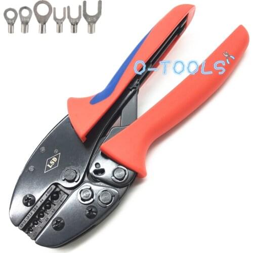 S-0510TD Manual crimper pliers ratchet crimping tool for non-insulated terminals 22-8AWG and wire lugs connector 0.5-10mm²