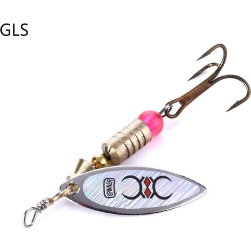 GLS New Hot-selling 6.5CM-4.7G Metal Spinner Lure Sequin Fishing Lure Catfish Fishing Accessories 2021