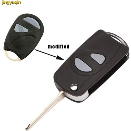 Jingyuqin Modified Flip Remote Car Key Case Shell For Suzuki Wagon R SWIFT SX4 INGIS SPLASH ALTO VITARA 2 Buttons Key Blank