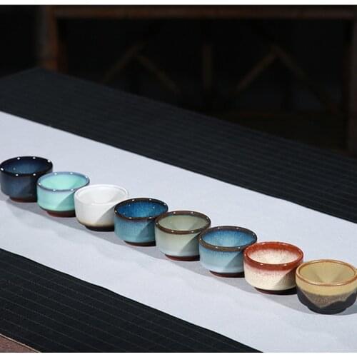 Ceramic Kiln Tea Cup Ceramic Small Tea Bowl Home Teacup Creative For Home Decor Drinkware