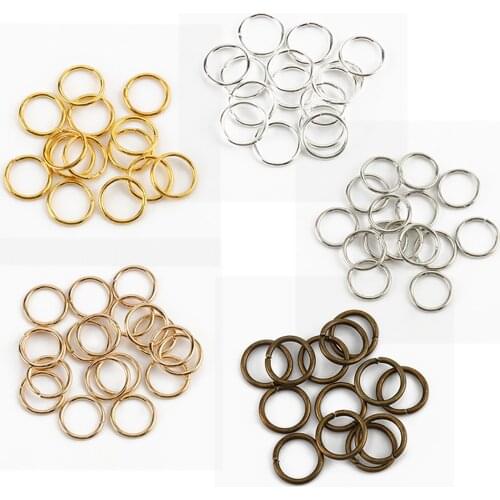 3-12mm Round Hollow Jump Rings Split Rings Connectors for Jewelry Finding Making DIY Bracelet Necklace Chain Earring Accessories