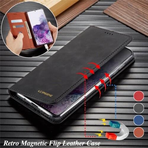 Magnetic Leather Case for Samsung Galaxy A51 A71 A41 A21S A70 A50 A40 A30 A20 Wallet Cover for Samsung S20 Ultra S10 S9 S8 Plus