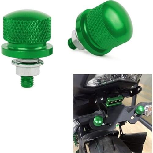 Motorcycle M6 License Plate Frame Bolt Refit Screw Nut Caps for Universal Harley Honda Kawasaki Suzuki Yamaha BMW ATV