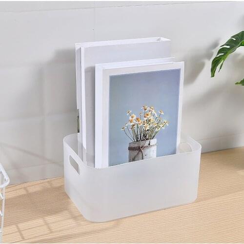 Desktop Storage Box Plastic Frosted Compartment Cosmetic Box With Lid Mask Box Dressing Table Finishing Box Dropshipping Sale