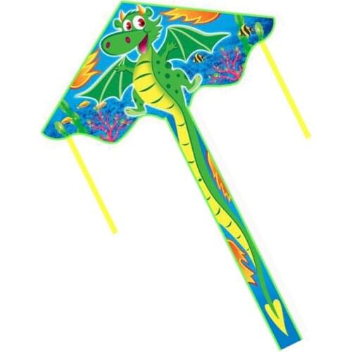 Outdoor Fun Sports New Arrive 140cm/55inches Cartoon Dragon / Sea Horse Kite With Handle & Line Good Flying