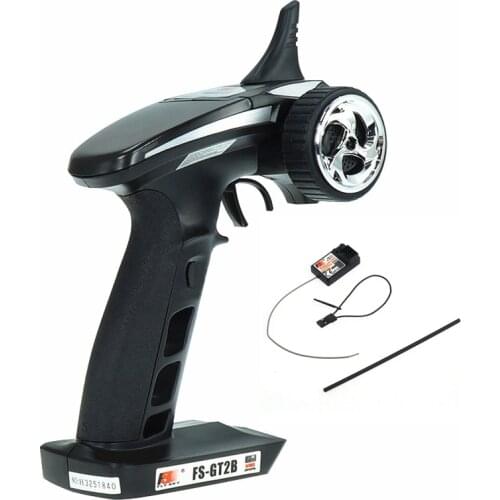 FLYSKY FS-GT2B 2.4G 3CH Radio Transmitter with GR3E Receiver 3.7V 800mah Battery for RC Vehicles Car Boat Tank Toys DIY Parts