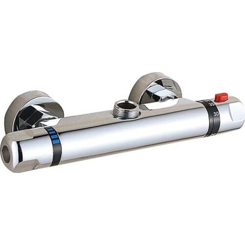 Bathroom Copper Thermostatic Mixing Water Valve For Shower Faucet Automatic Temperature Control Water Pipe wall mounted Valve