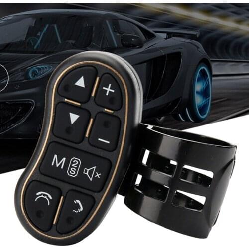 Car-Styling Universal steering wheel controler with audio volume Bluetooth-compatible control for DVD GPS unit radio