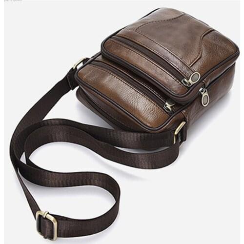 Vintage Men PU Leather Brand Shoulder Bag Men Messenger Bags Male Crossbody Handbag Tote Bags Business Casual Bags For Men