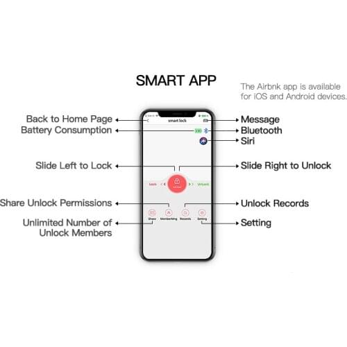 For Smart Home Lock Airbnk M520 Tuya Zigbee Smart Lock Cylinder Fingerprint Lock Bluetooth For Door 50-100mm Thickess WIFI Lock