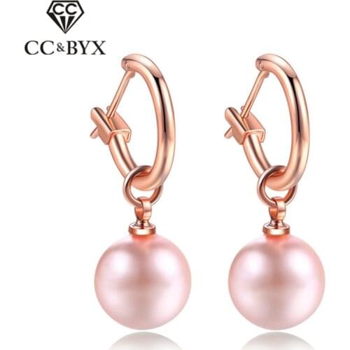 CC Clip Earrings For Women Fashion Jewelry Simple Freshwater Pearls Bridal Wedding Engagement Earring Accessories CCE588