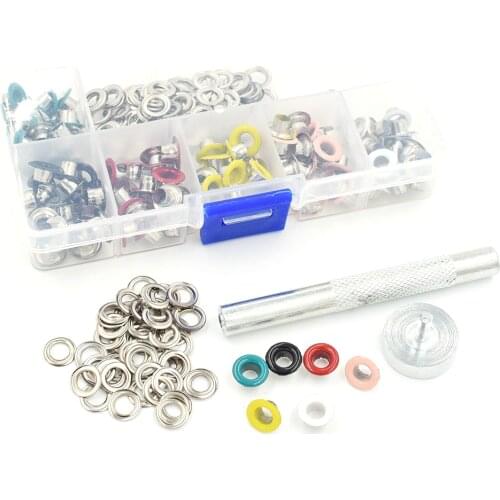 120 sets and tools package .Paint color eyelets. Eyelets rivets. Corn. Color buttonholes. 5mm multicolor corns buckle. Eyelets