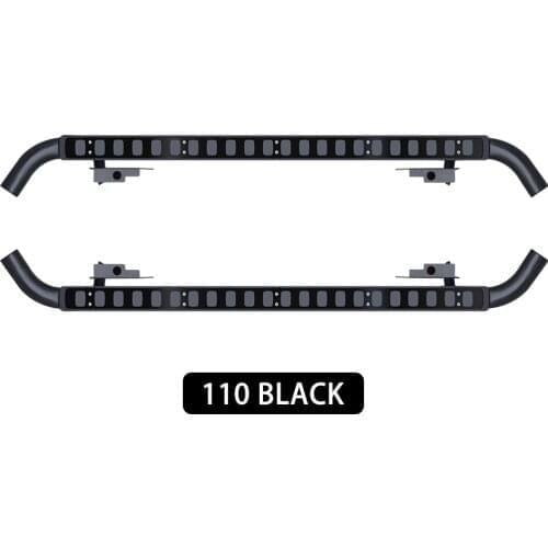 Fits for land rover defend 110 2Pcs left right running board side steps nerf bar car pedal side stairs
