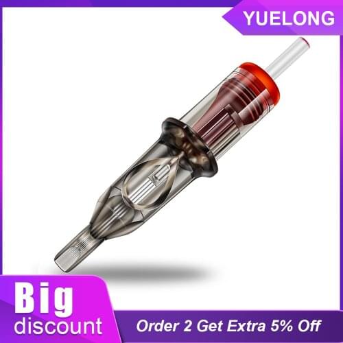20PCS Gray Tattoo Cartridge Needle 5/7/9/11/13/15RM Semi-Permanent Eyebrow Lip Makeup Cartridge Needles for Tattoo Machine Pen