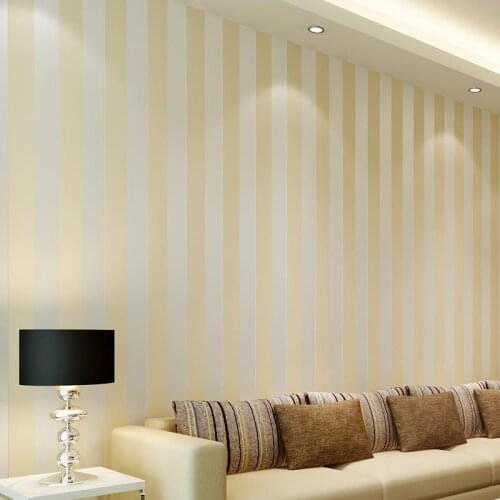 3D Wall Paper Modern Glitter Silver Stripe Non-Woven Wallpaper Roll For Bedroom Living Room Background Wall Covering Home Decor