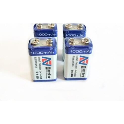 4pcs/lot 1000mAh 9V rechargeable battery USB lithium ion rechargeable battery childrens toy rechargeable battery free shipping