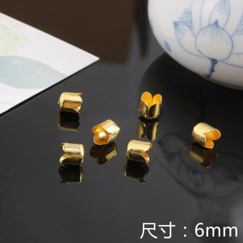 6/7/8/9/14mm Flower Torus Shape Alloy Beads Caps Jewelry Findings Spacer Beads For Jewelry Making Charms Necklace Bracelets