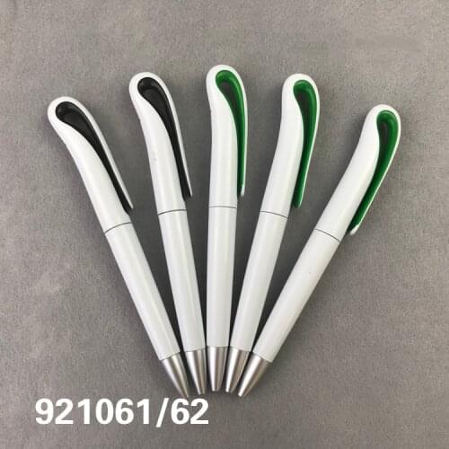 Free Shipping 100PCS/LOT Low Price Wholesale Ballpoint Pen Customized Logo Heat Transfer Blank White Pen
