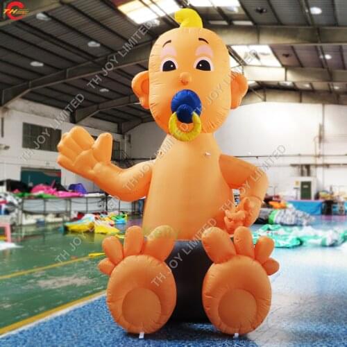 Free door shipping custom made inflatable infant air balloon wearing diaper