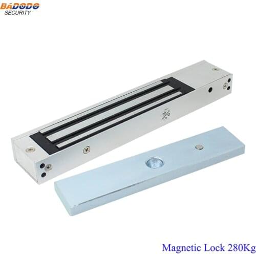 DC12V electric magnetic lock electromagnetic door lock 280Kg 600Lbs holding force for single door access control