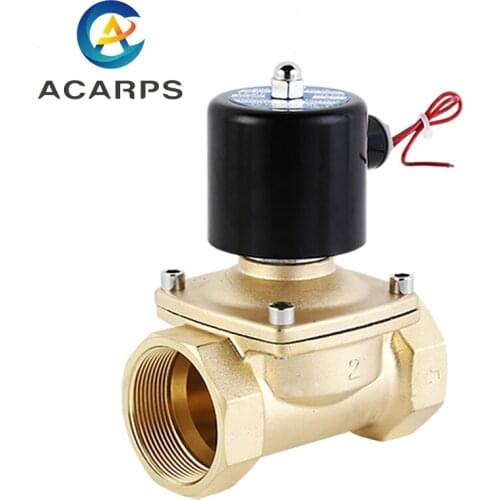 DN15 DN20 DN25 DN32 DN40 DN50 Electric Solenoid Valve 220V 110V 24V 12V Normally Closed Brass Solenoid Valve For Water Oil Air