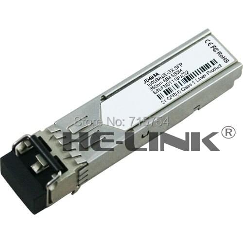 JD493A - X124 1G SFP LC SX 850nm, 550m Transceiver(Compatible with HP)