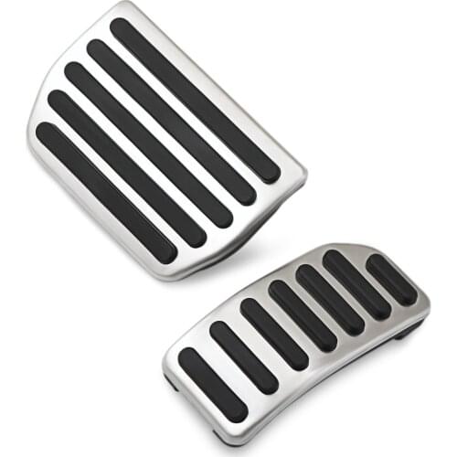 Savanini Aluminum Footrest Gas Brake Pedals Pad kit For Volvo S60 S80L XC60 S60L V60 auto car no drilling cool design styling