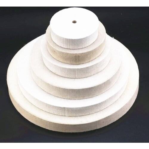 4~12" Inch Round Polishing Wheel Felt Wool Buffing Polishers Pad Buffer Inner hole 10mm Thickness 250mm For Wood Metal Polishing