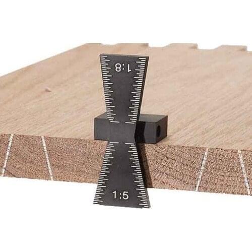 Dovetail Marker Scriber with Scale Dovetail Template Woodworking Joint Gauge Hole Locator hand tool